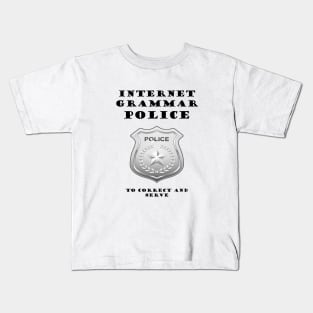 GRAMMAR POLICE Kids T-Shirt